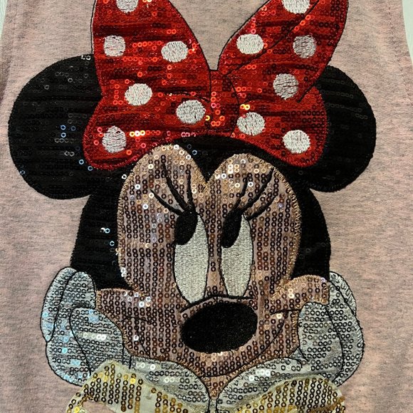 Minnie Mouse Sparkle girls adjustable straps dress, barbie pink - Picture 5 of 9